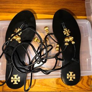 Tory Burch sandals. Worn once.